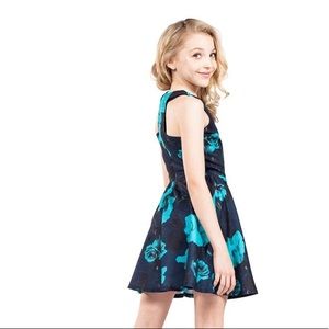 Miss Behave Navy floral dress